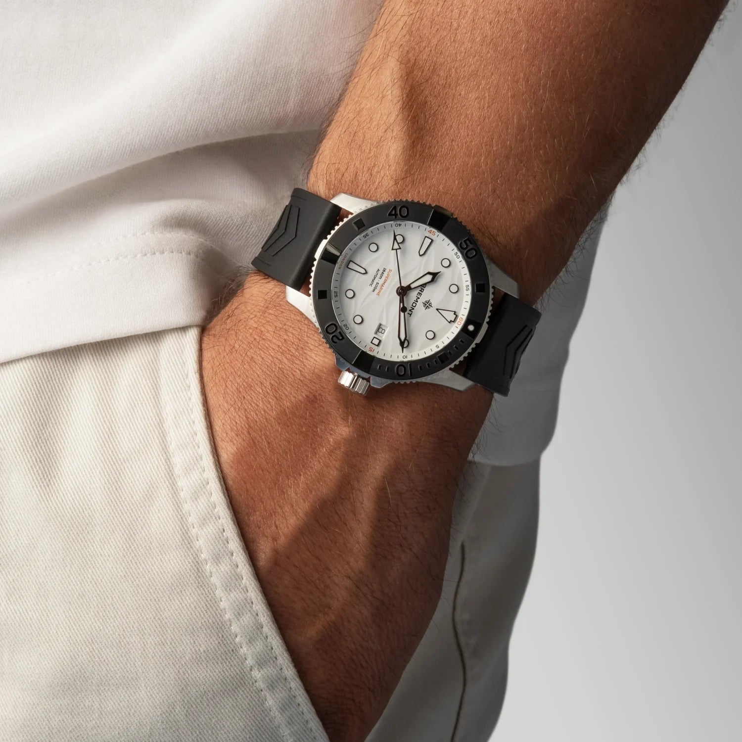 Bremont Watch Company Watches | Mens | Supermarine Supermarine 500m  - White Dial, NATO Strap