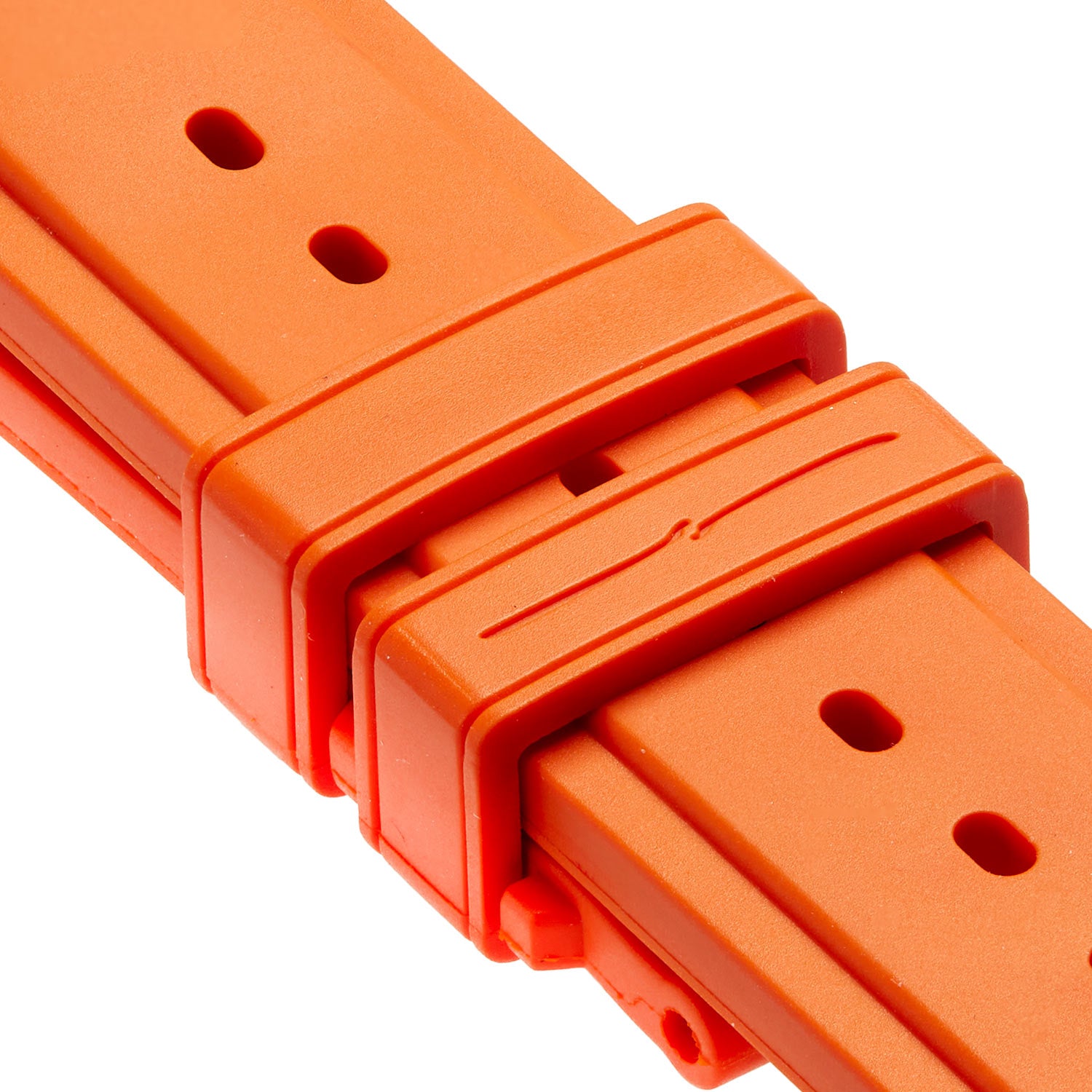 Orange Rubber Temple Island Strap