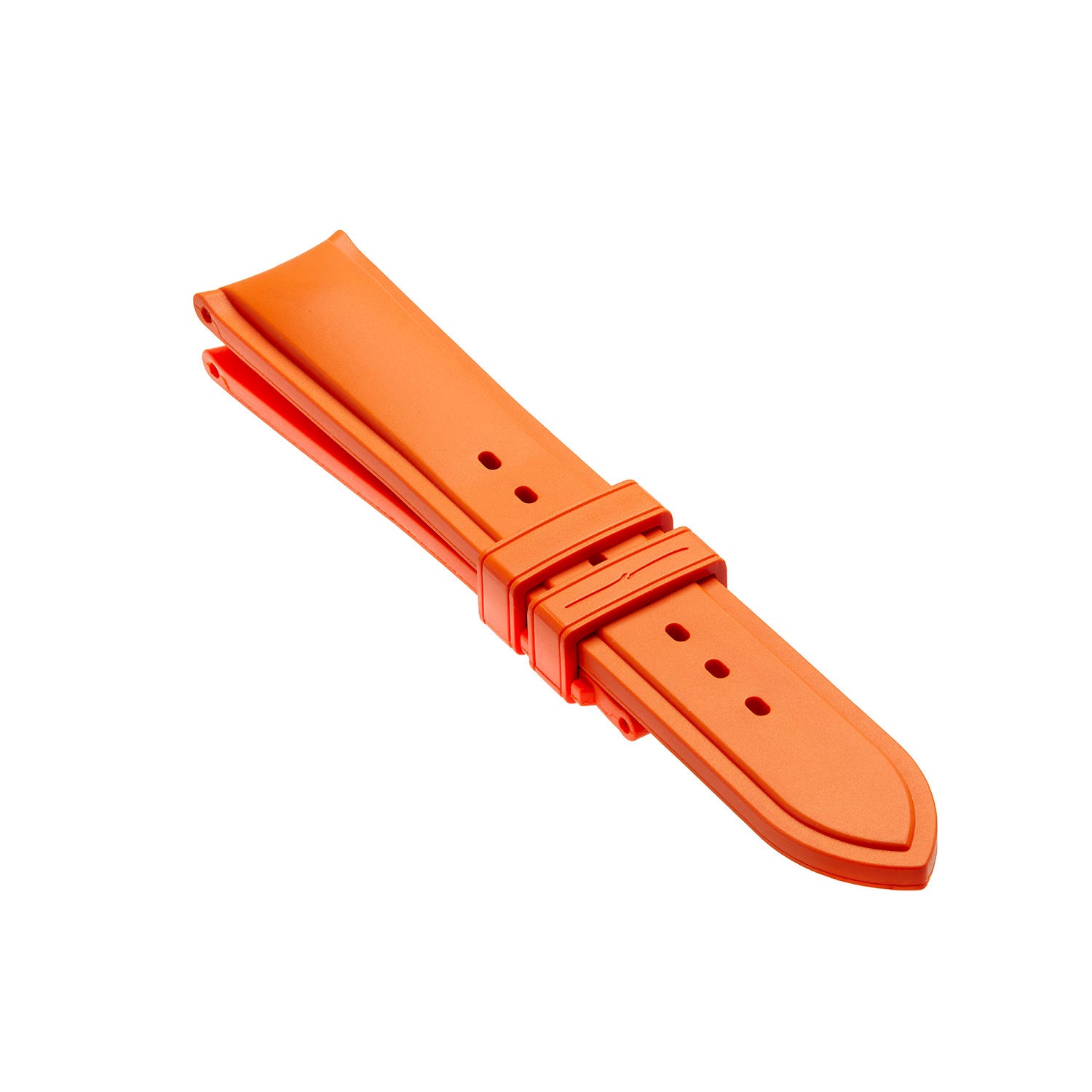 Orange Rubber Temple Island Strap