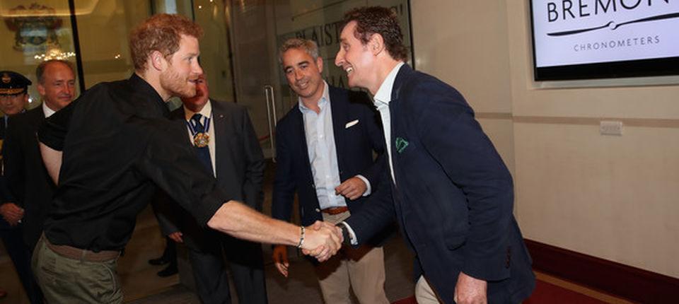 Prince Harry with Bremont Co-Founders