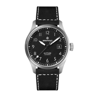 Bremont Watch Company Watches | Mens | Altitude Altitude 39 Date [Black, Leather]