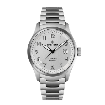 Bremont Watch Company Watches | Mens | Altitude Altitude 39 Date [Silver, Bracelet]