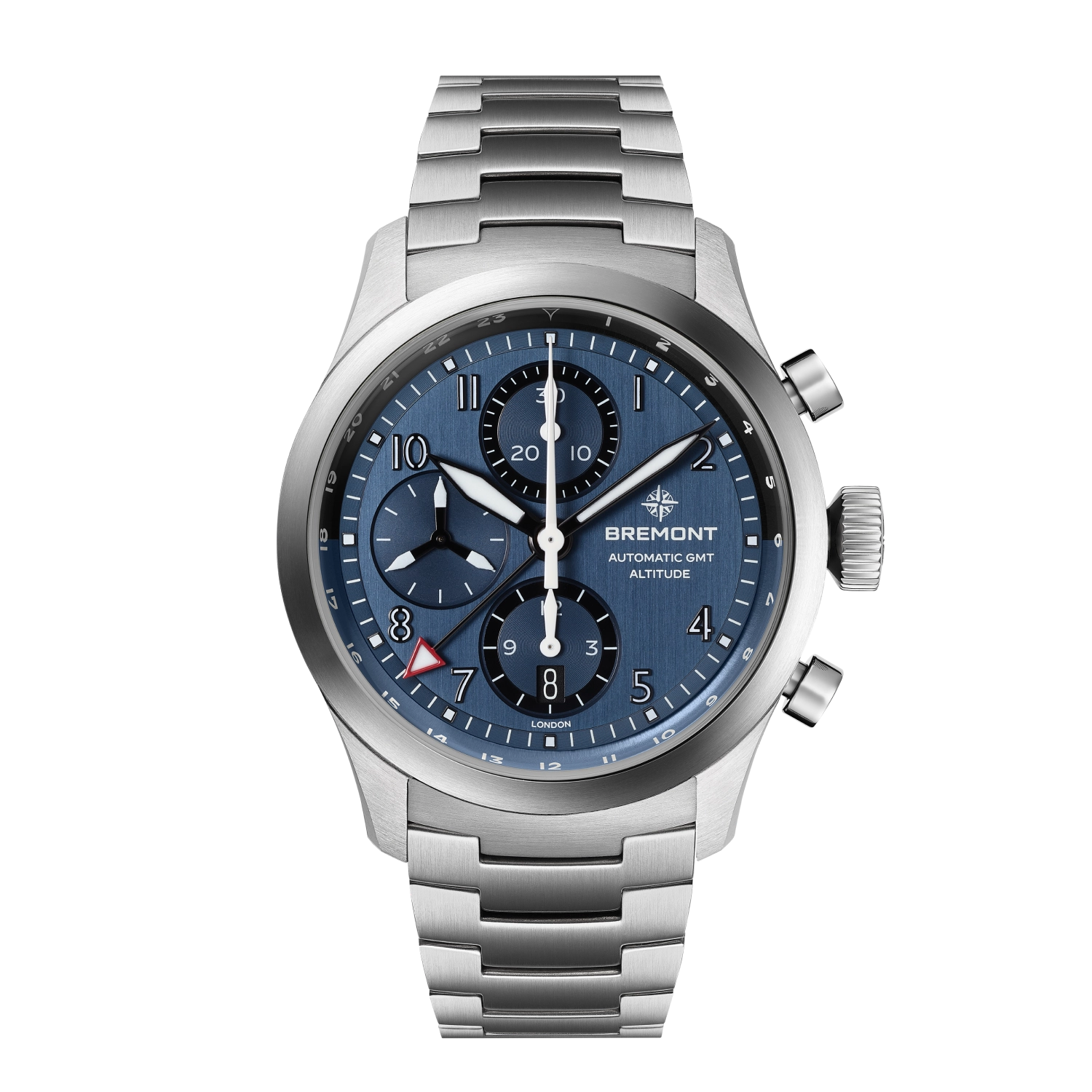 Altitude 42mm Chronograph GMT Blue Dial Bracelet