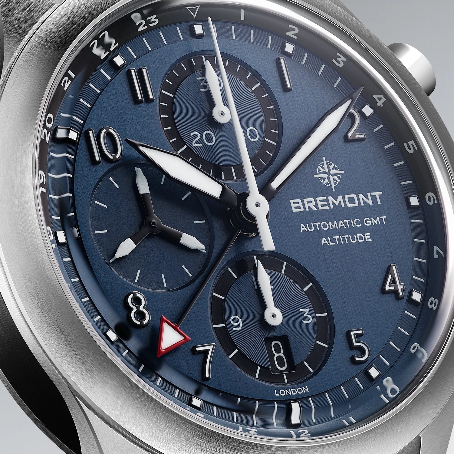 Bremont Watch Company Watches | Mens | Altitude Altitude 42mm Chronograph GMT Blue Dial Bracelet