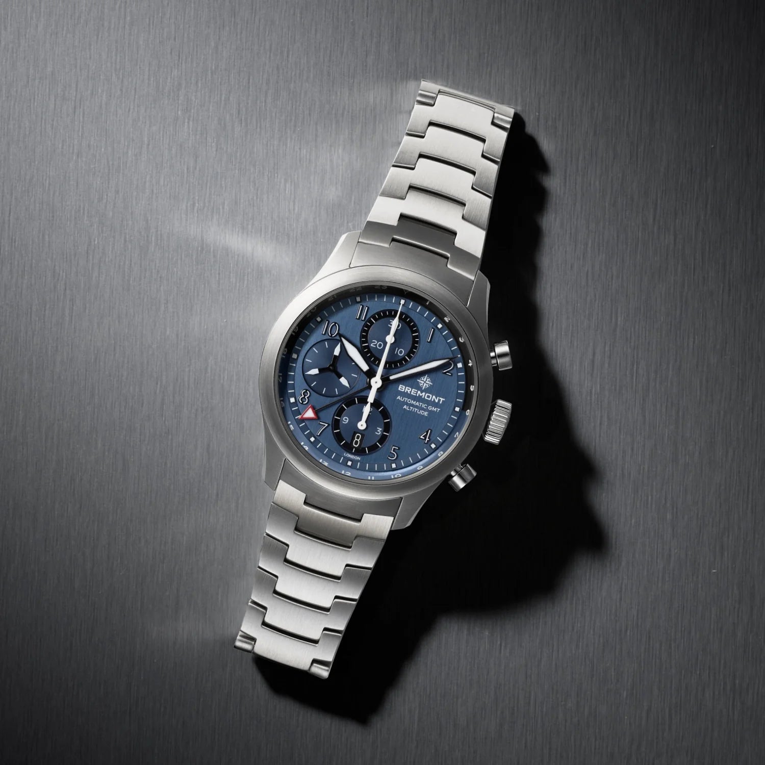 Bremont Watch Company Watches | Mens | Altitude Altitude 42mm Chronograph GMT Blue Dial Bracelet