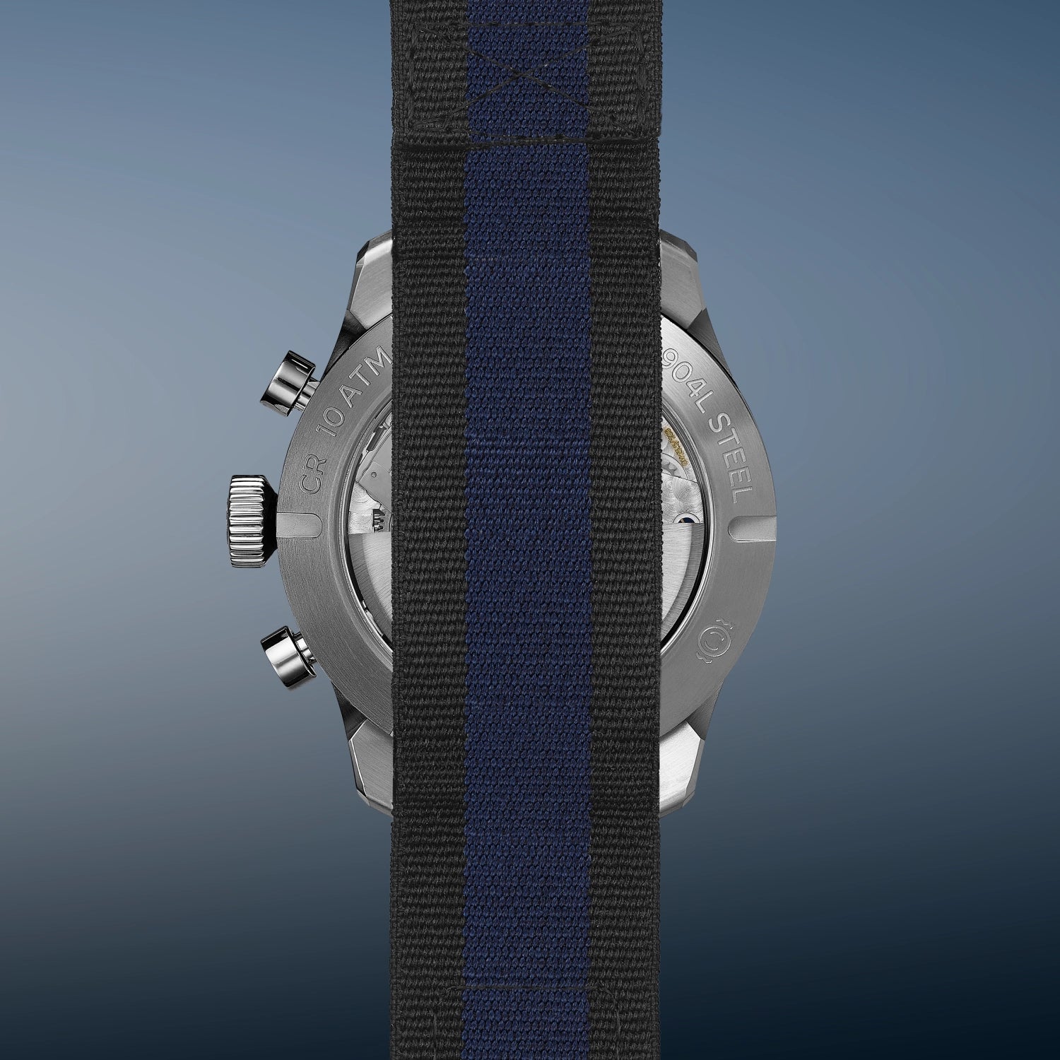 Altitude 42mm Chronograph GMT Blue Dial Nato Strap