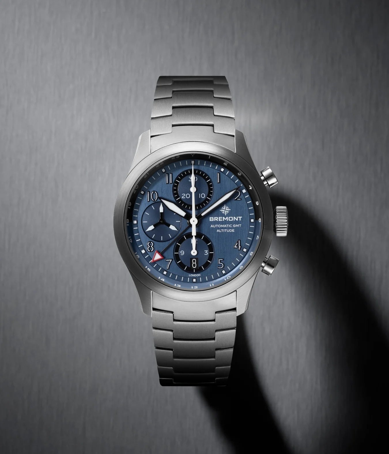 Bremont Watch Company Watches | Mens | Altitude Altitude 42mm Chronograph GMT Blue Dial Bracelet
