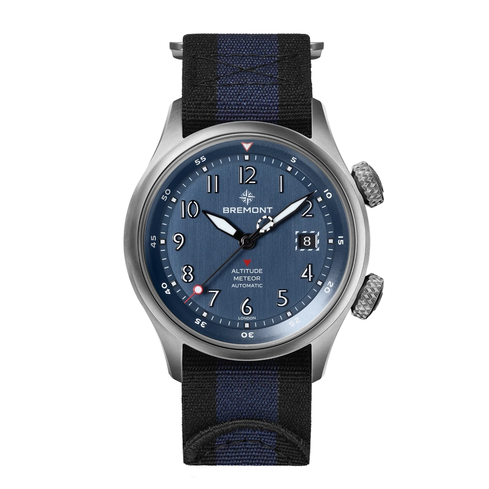 Bremont Watch Company Watches | Mens | Altitude Altitude MB Meteor Blue Dial Blue Barrel Nato Strap