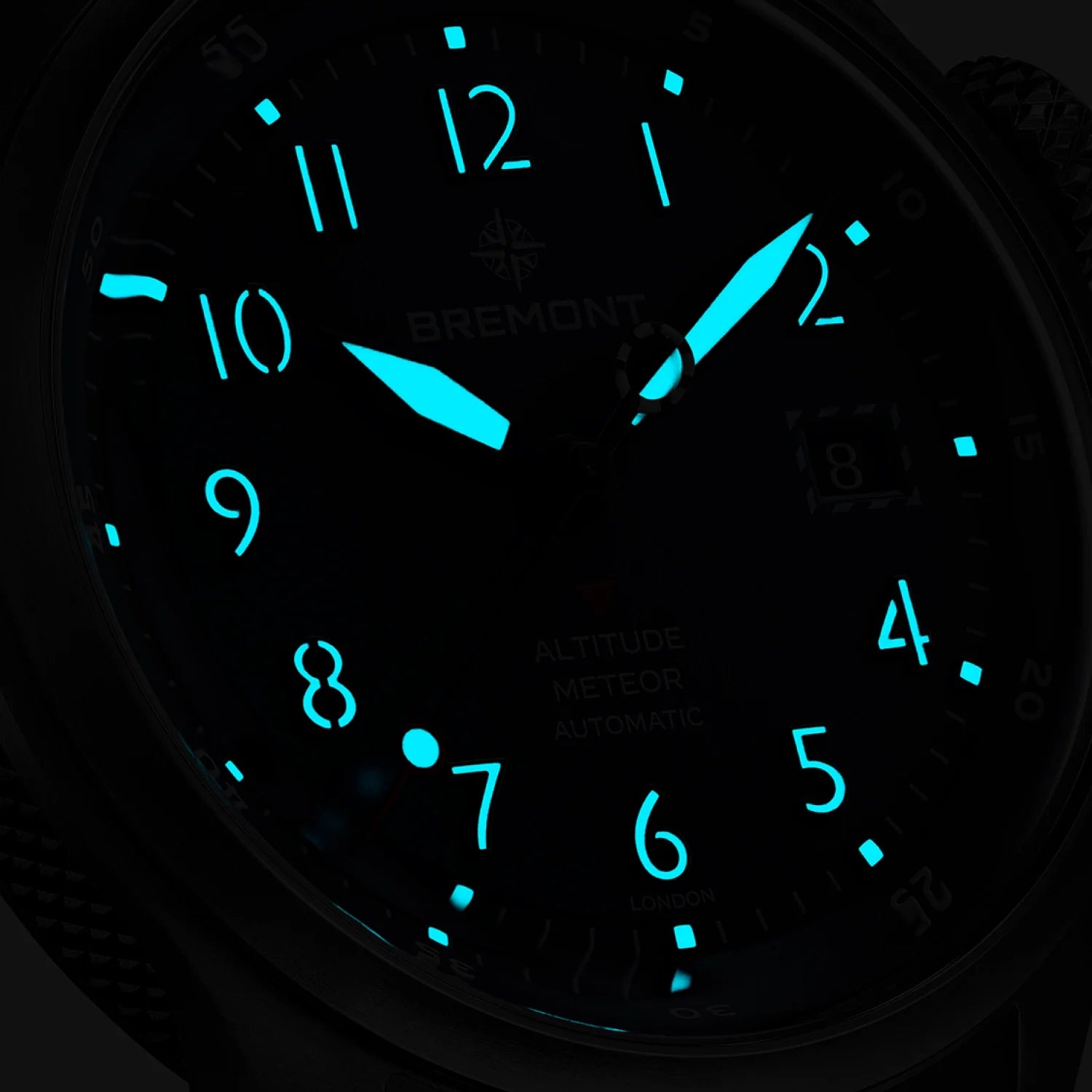 Bremont Watch Company Watches | Mens | Altitude Altitude MB Meteor Blue Dial Blue Barrel Leather Strap