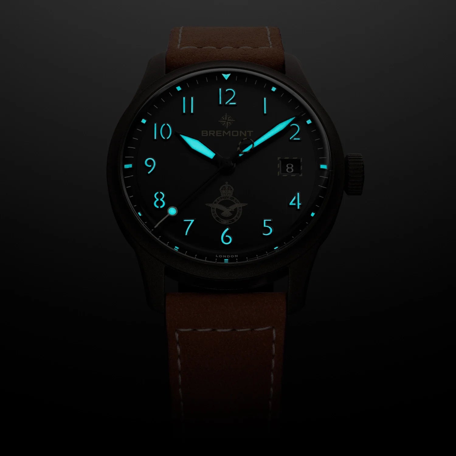 Bremont Watch Company Watches | Mens | HMAF HMAF Altitude 39mm Date Leather Strap