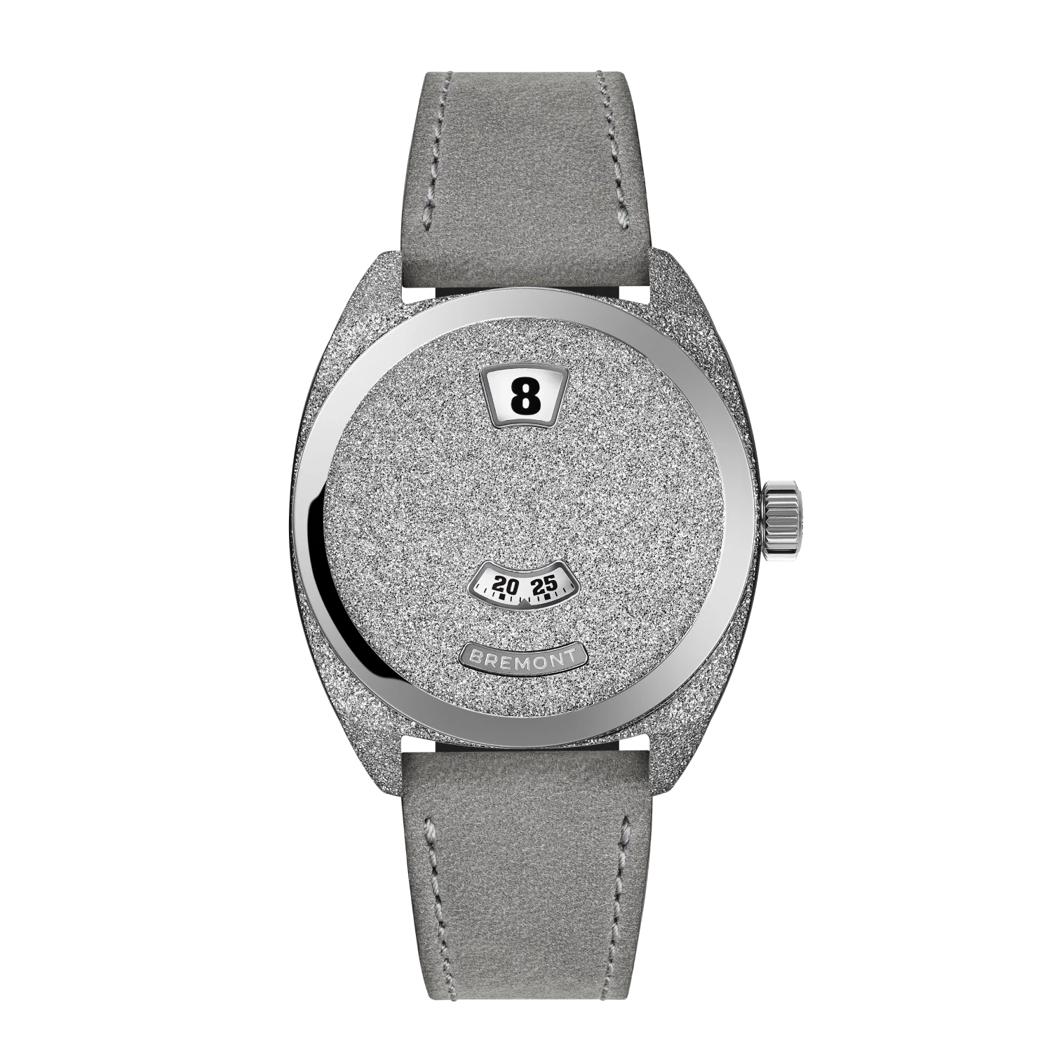 Terra Nova 35mm Jumping Hour Frosted Leather Strap