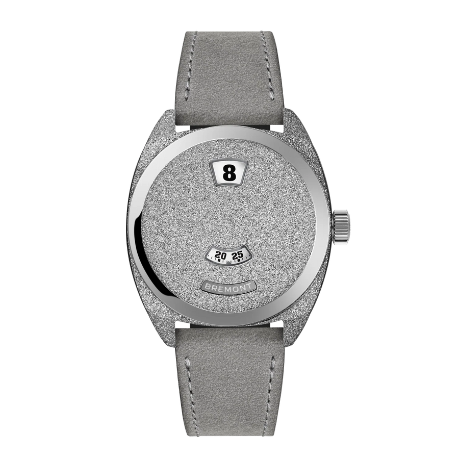 Terra Nova 35mm Jumping Hour Frosted Leather Strap