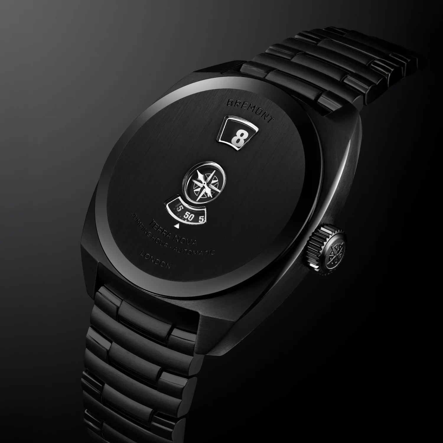 Bremont Watch Company Watches | Mens | Terra Nova Terra Nova 38 Jumping Hour, Stealth Black