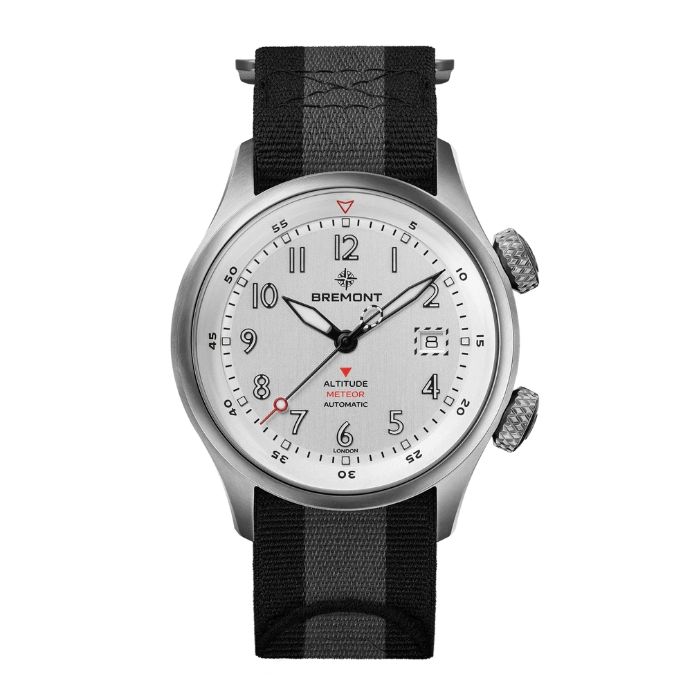 Bremont Watch Company Watches | Mens | Altitude Altitude MB Meteor [Silver, NATO]