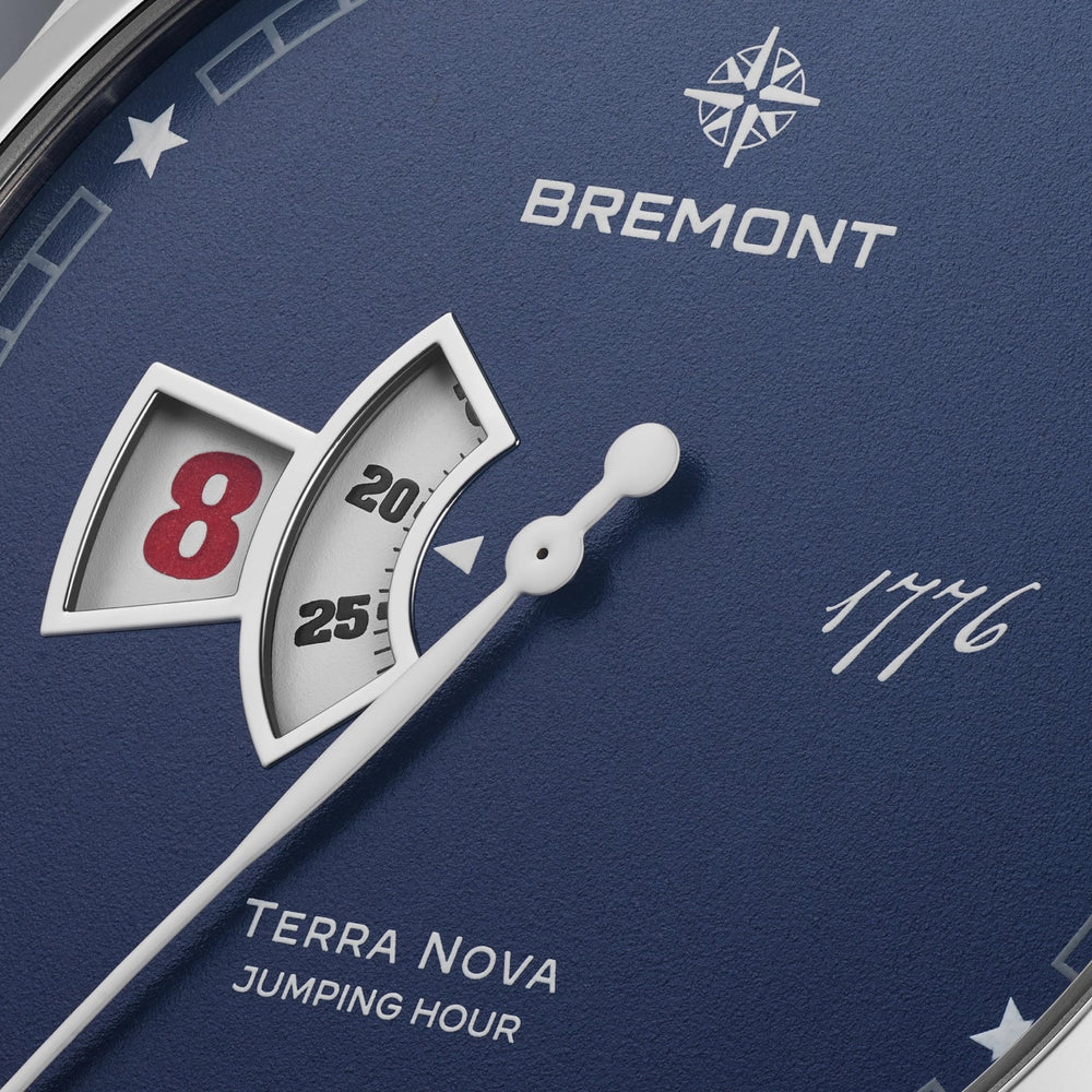 Bremont Watch Company Watches | Mens | Terra Nova Terra Nova 40.5mm Jumping Hour 1776 Leather Strap