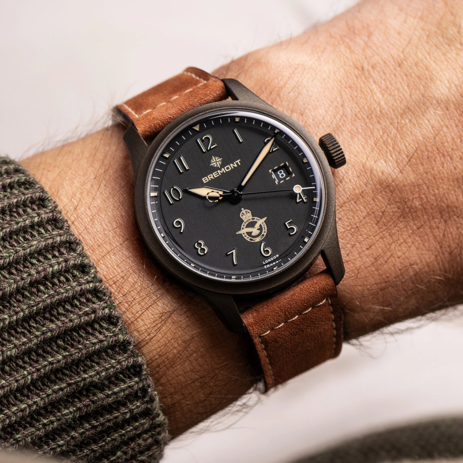 HMAF Altitude 39mm Date Leather Strap