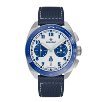 Terra Nova 42.5MM HRR Chronograph Leather Strap