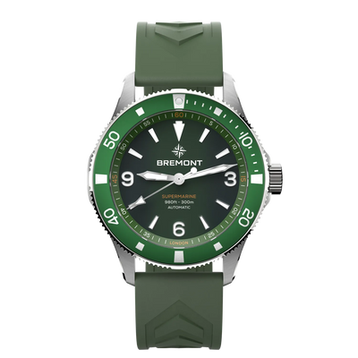 Bremont Watch Company Watches | Mens | Supermarine Supermarine 300M [Green Dial, Rubber]