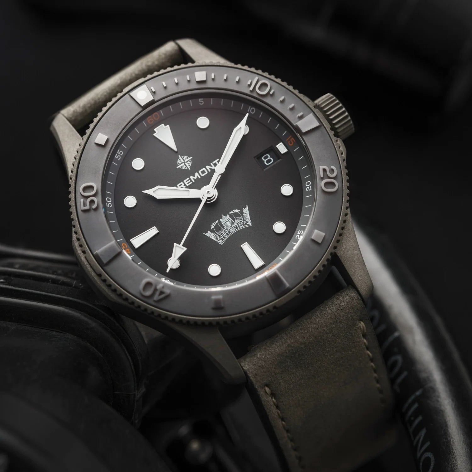 Bremont Watch Company Watches | Mens | HMAF HMAF Supermarine 40mm Date Leather Strap