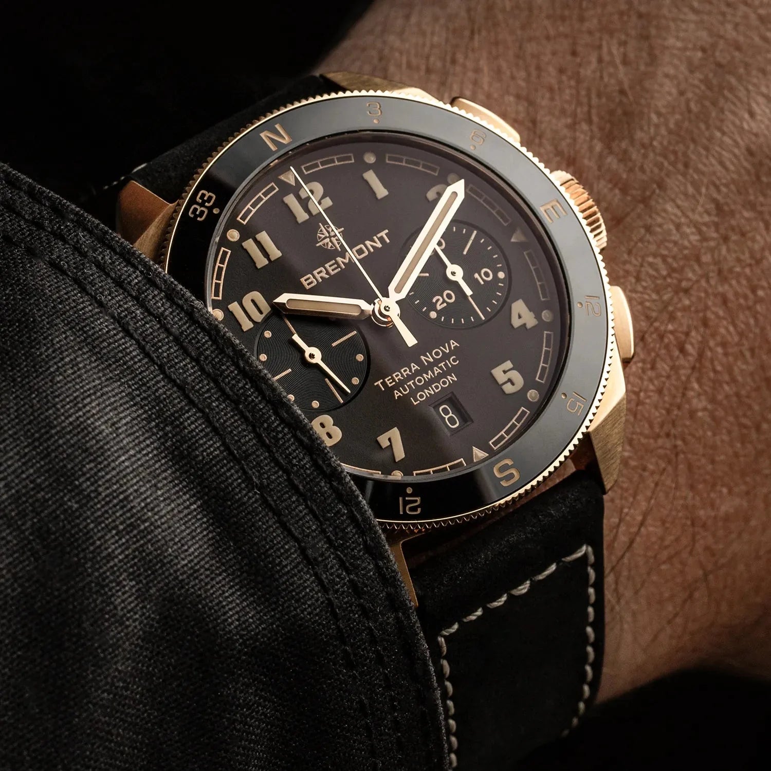 Bremont Watch Company Watches | Mens | Terra Nova Terra Nova 42.5 Chronograph, Rose Gold