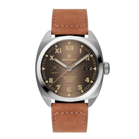 HMAF Terra Nova 40.5mm Date Leather Strap
