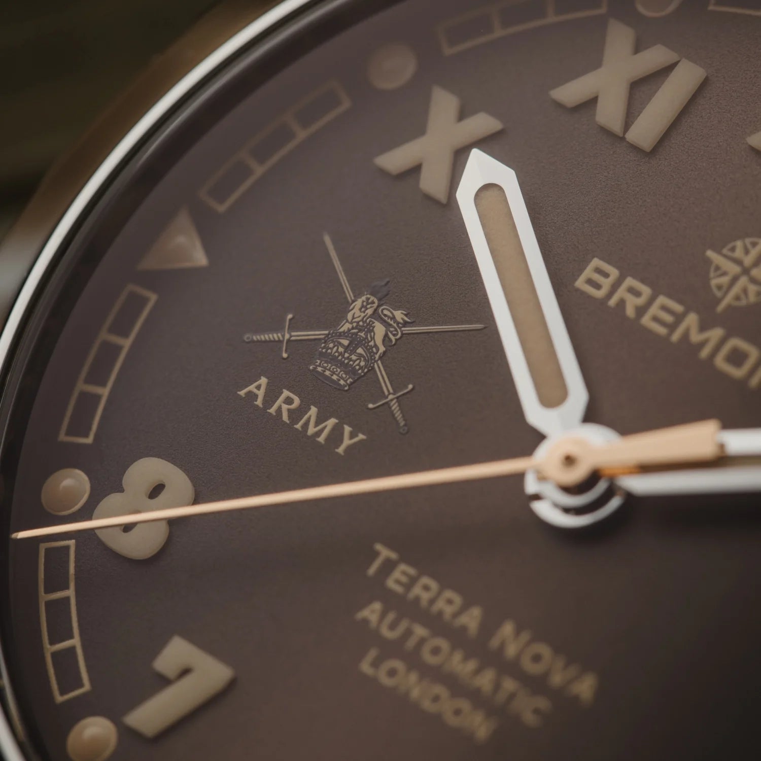 Bremont Watch Company Watches | Mens | HMAF HMAF Terra Nova 40.5mm Date Leather Strap
