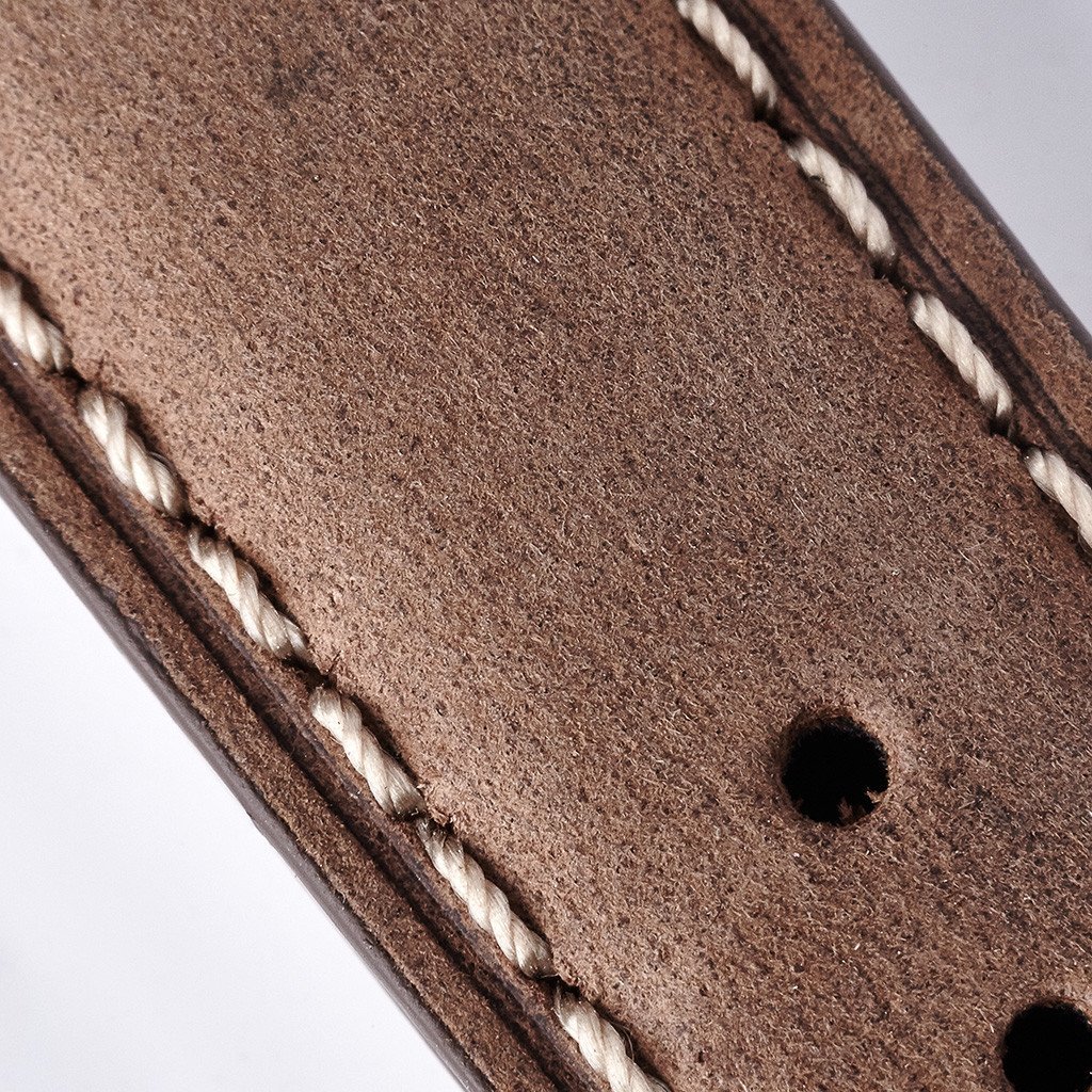 Bremont Chronometers Straps Mens Leather Nubuck Strap Light Brown/White