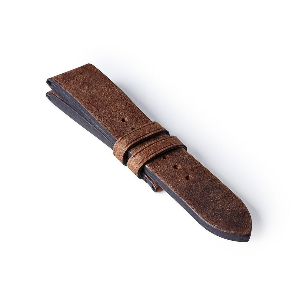 Bremont Chronometers Straps Mens Leather Vintage Strap Dark Brown