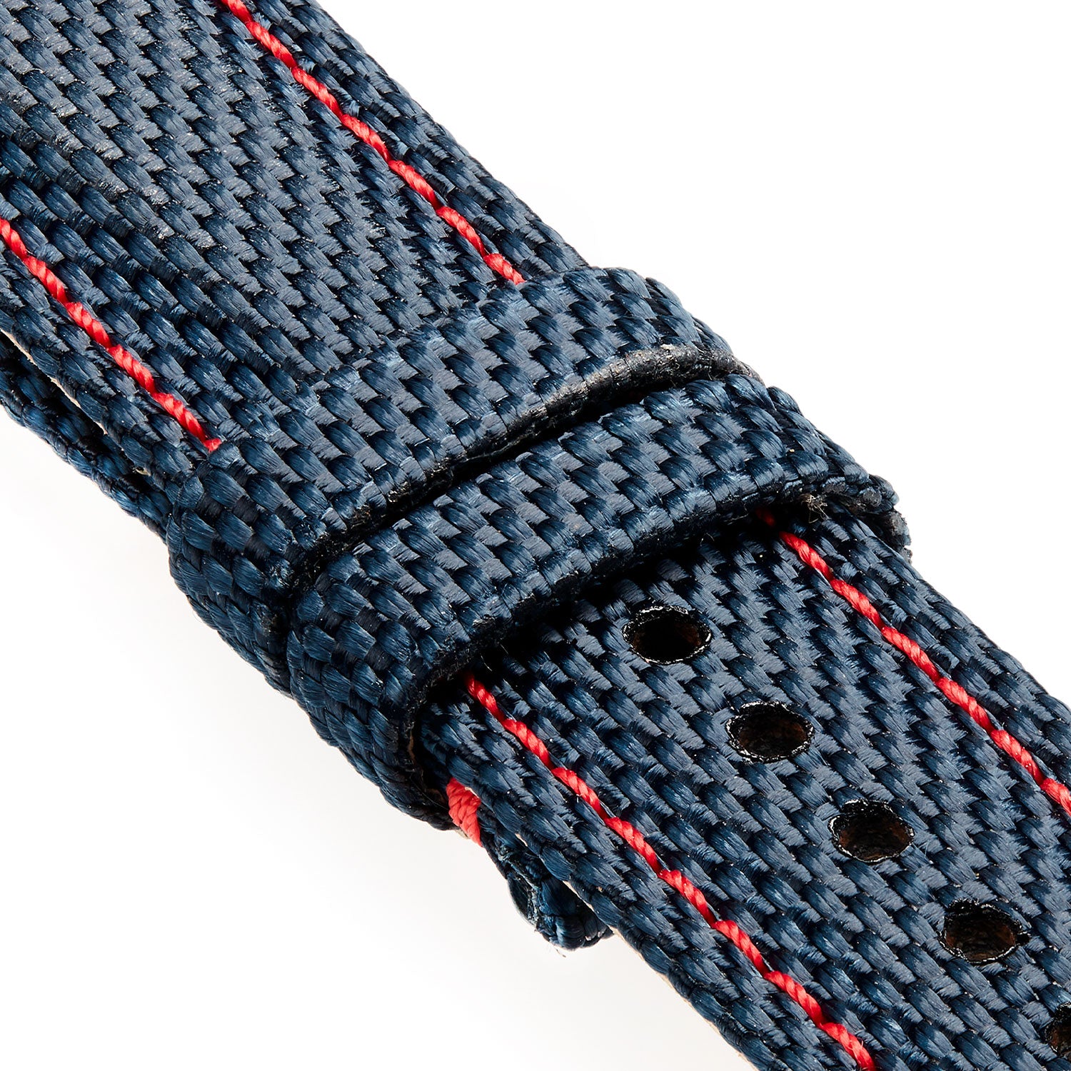 Blue Red Stitching Kevlar Strap