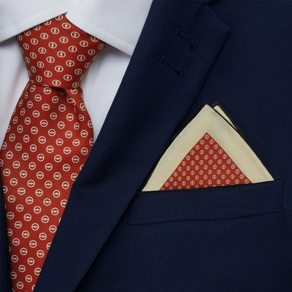 Bremont Chronometers Clothing Accessories red Pocket Square