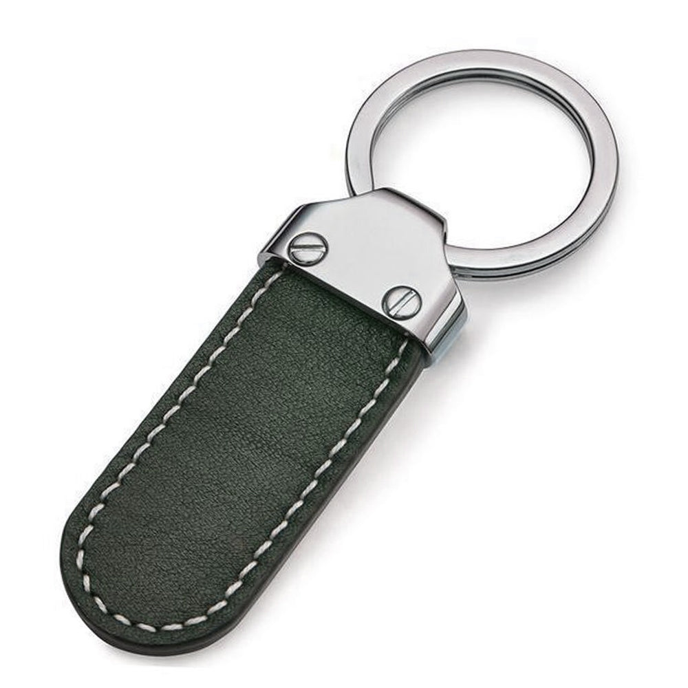 Whittle Leather Key Fob - Green
