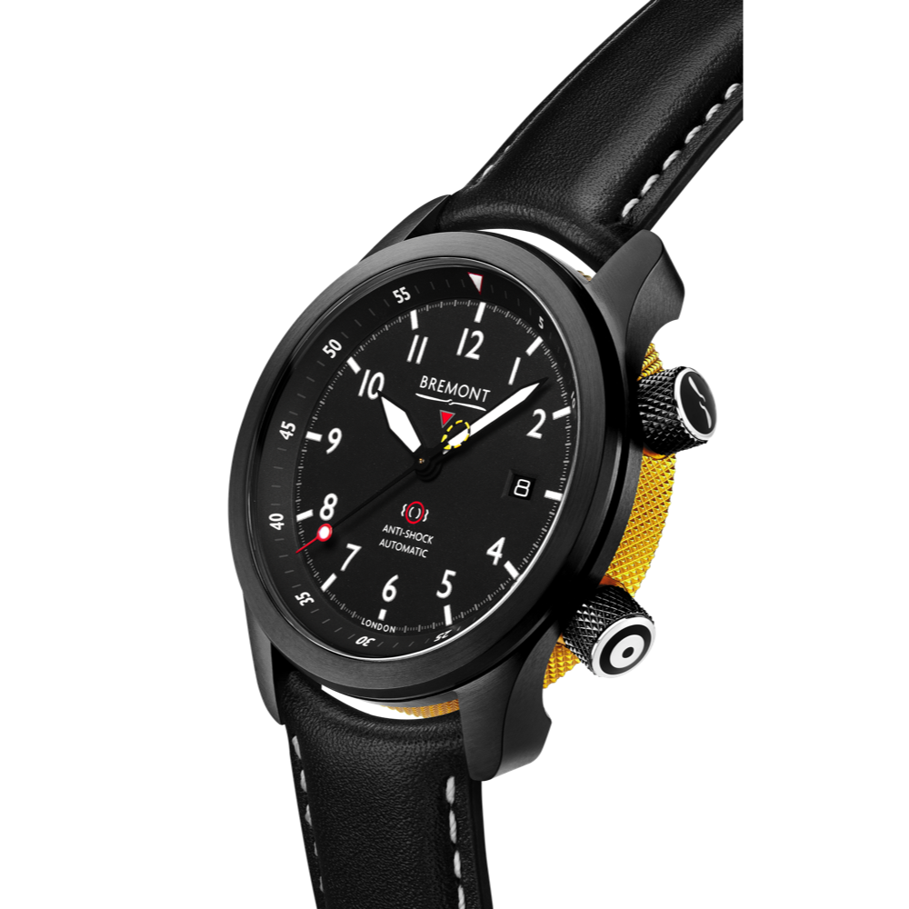 MBII Custom DLC, Black Dial with Yellow Barrel & Closed Case Back