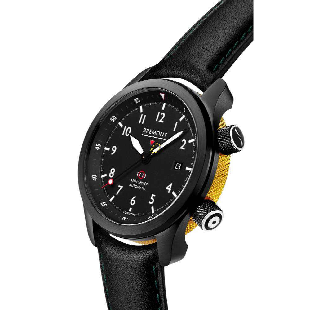 MBII Custom DLC, Black Dial with Yellow Barrel & Closed Case Back