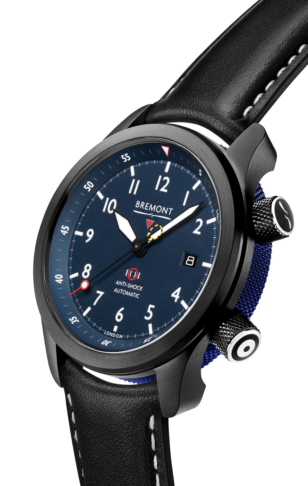 Bremont Watch Company Configurator MBII Custom DLC, Blue Dial with Dark Blue Barrel & Closed Case Back