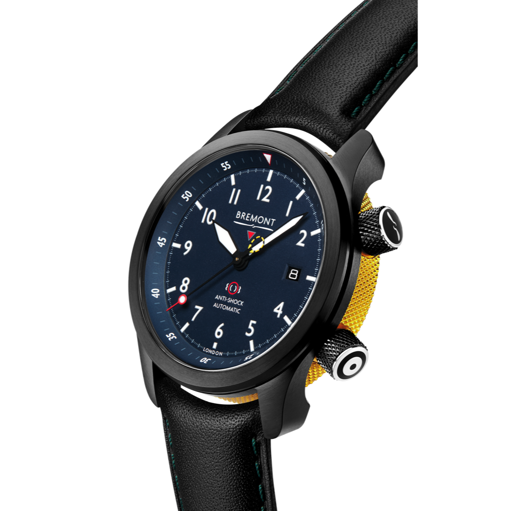 MBII Custom DLC, Blue Dial with Yellow Barrel & Closed Case Back