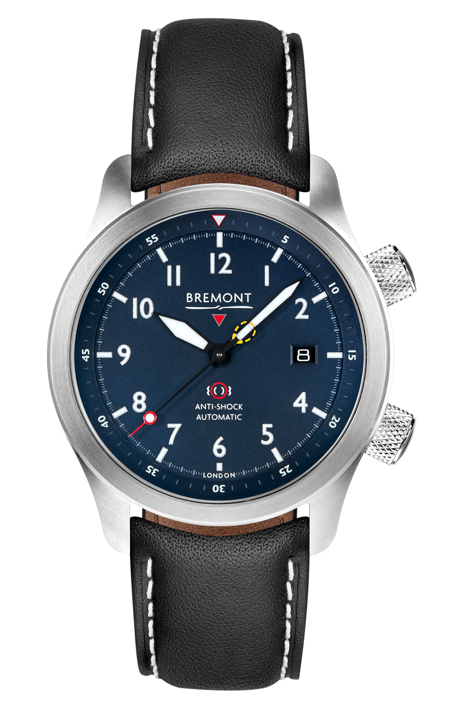 Bremont Watch Company Configurator MBII Custom Stainless Steel, Blue Dial with Dark Blue Barrel & Closed Case Back