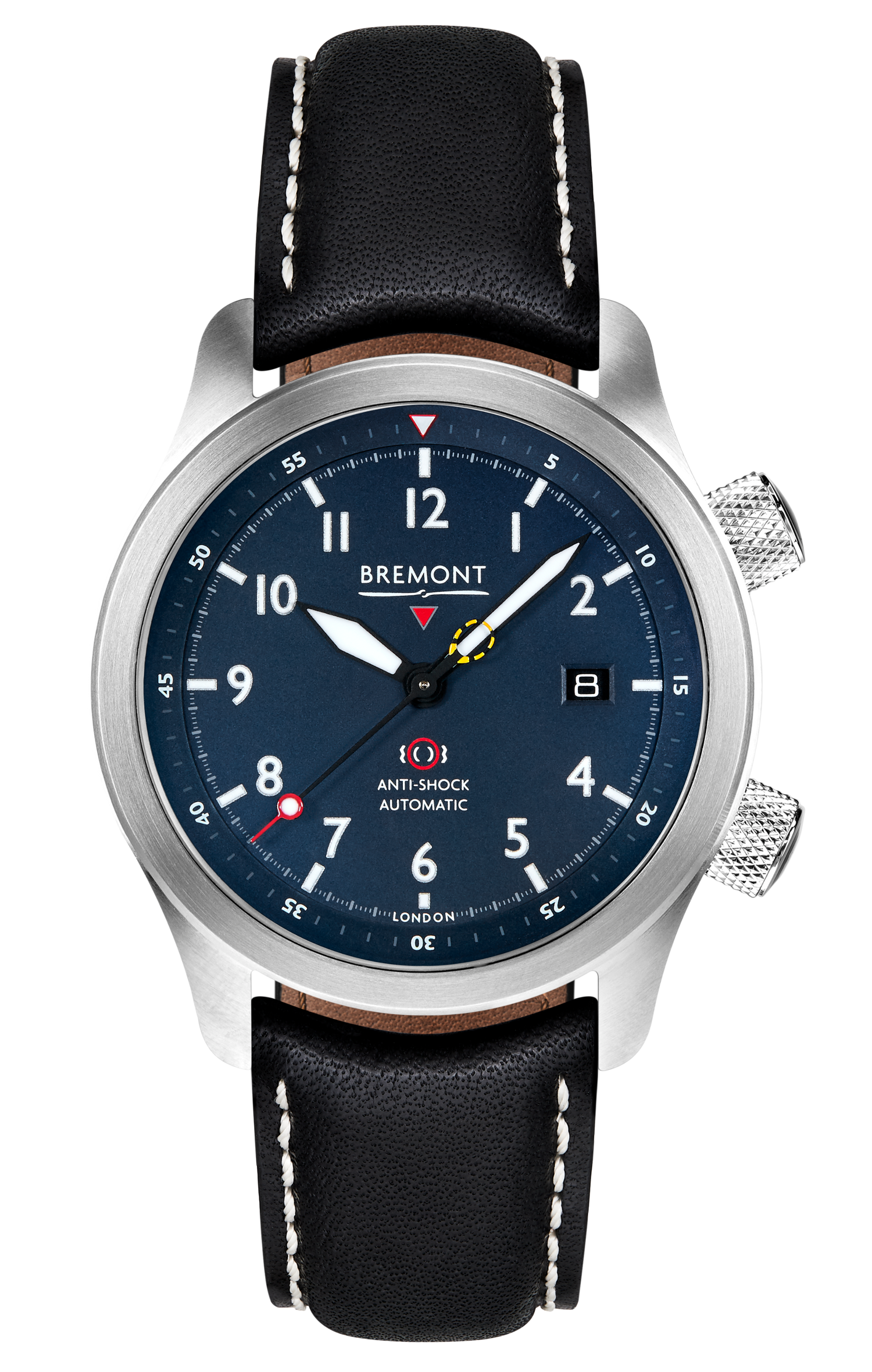 Bremont Watch Company Configurator MBII Custom Stainless Steel, Blue Dial with Dark Blue Barrel & Closed Case Back