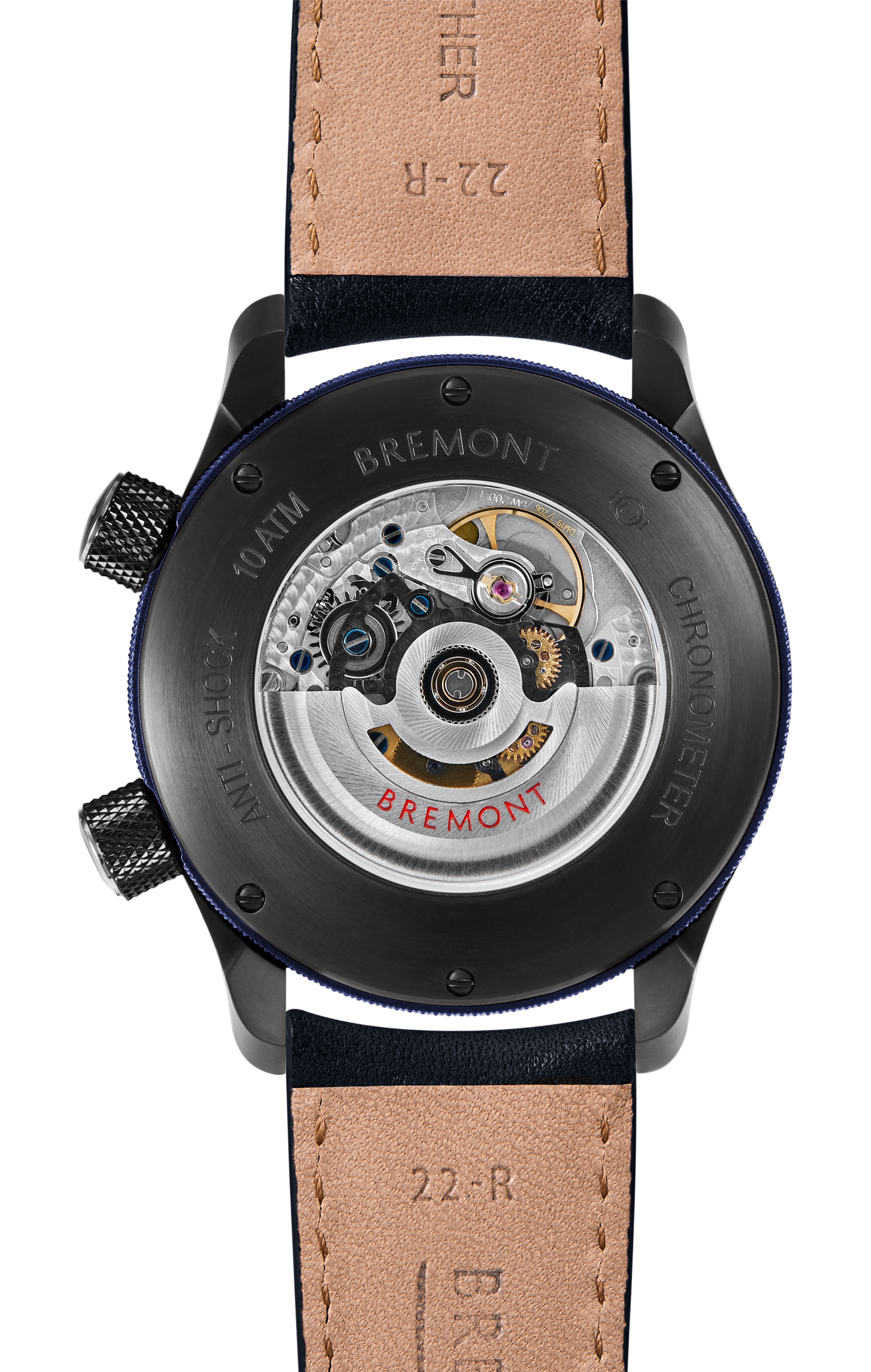 Bremont Watch Company Configurator MBII Custom DLC, White Dial with Dark Blue Barrel & Open Case Back