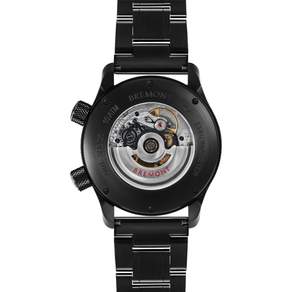 MBII Custom DLC, Black Dial with Jet Barrel & Open Case Back