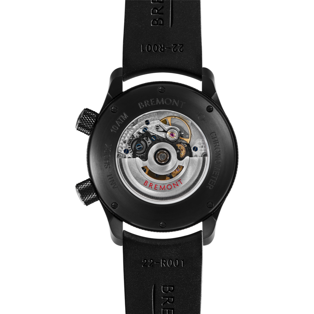 MBII Custom DLC, Black Dial with Jet Barrel & Open Case Back