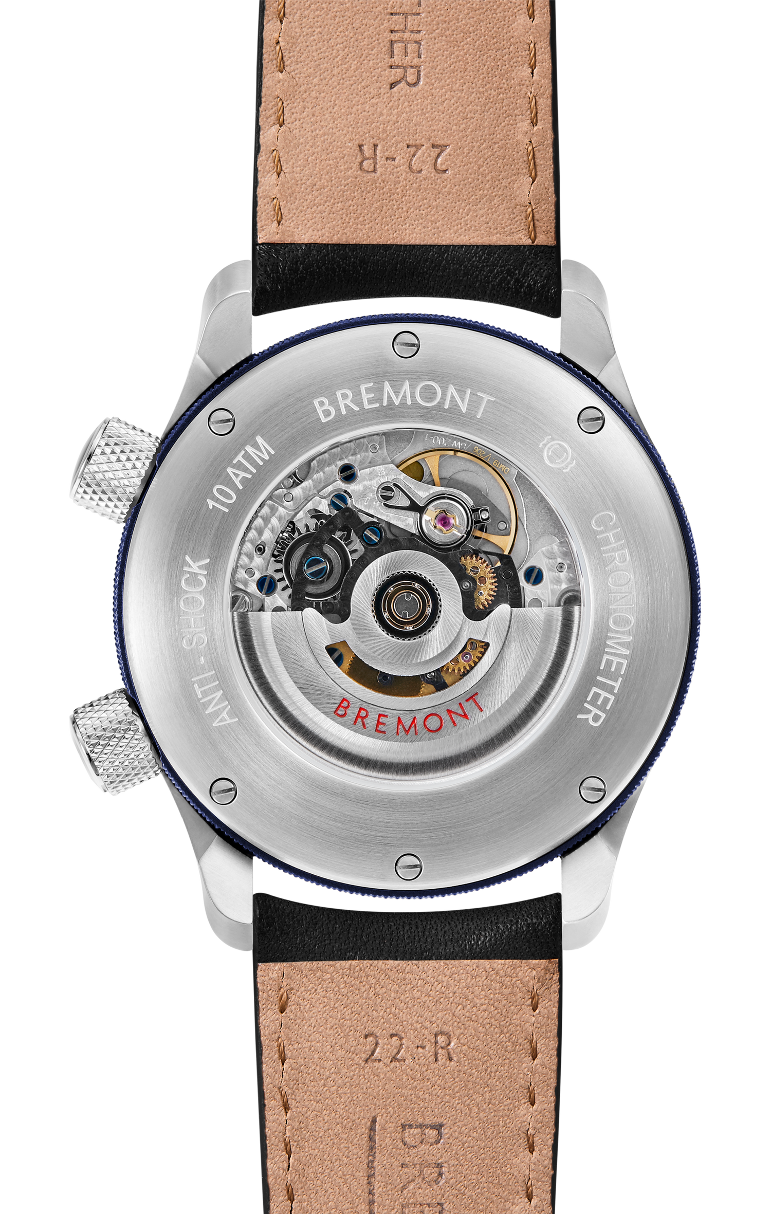 Bremont Watch Company Configurator MBII Custom Stainless Steel, Blue Dial with Dark Blue Barrel & Open Case Back