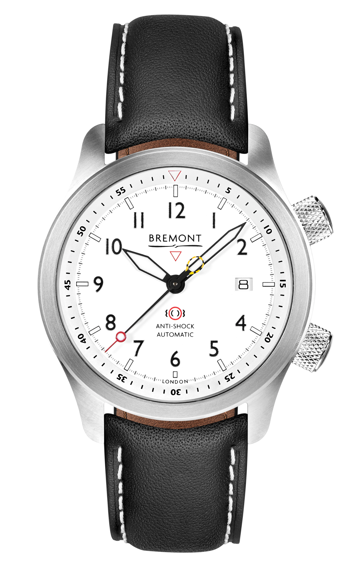 Bremont Watch Company Configurator MBII Custom Stainless Steel, White Dial with Dark Blue Barrel & Open Case Back